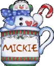 MUG WITH SNOWMAN