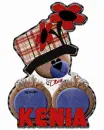 Diva bear with Kenia name