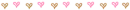 pink and brown heart divider