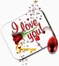 i love george mousepad