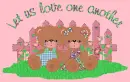 two bears sitting