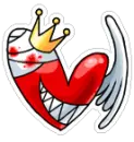 CUTE HEART WITH CROWN