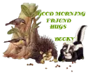 SKUNK AND PORUPINE