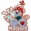 Bear with Maggie name