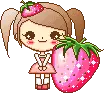 cute strawberry doll 