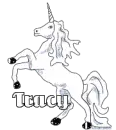 tracy's white unicorn