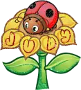judy's ladybug on a flower