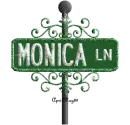 street sign monica LN
