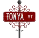 street sign tonya ST