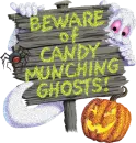 Candy munching ghost