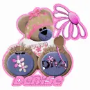 Diva bear with Denise name