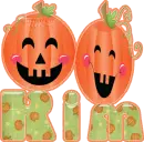 Kim laughing pumpkins