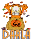 Darla and yummy Garfield