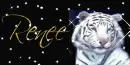 White Tiger Tag (blue eyes) with sparkles- Renee