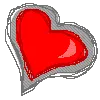 glitterin heart