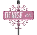 pink street sign denise AVE