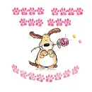 Doggie with rose
