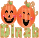 Dinah laughing pumpkins