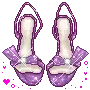 purple shoes