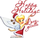 happy holidays love giselle