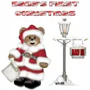 Xmas bear with pole and Ray III name