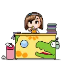 working at a desk