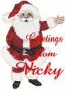 Santa Greetings from Vicky