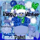 Happy Winter snowman- Pami - win