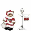 Xmas bear with pole with Selina name