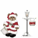 Xmas bear with pole with Edith name