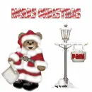 Xmas bear with pole with Pami name