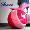 high heeled soccer