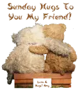 two teddy bear hugs