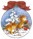 tracy bunny ornament