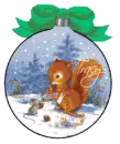 tracy squirrel ornament