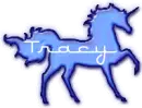 tracy blue unicorn