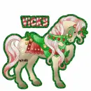 Horse with Vicky name