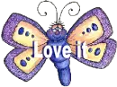 Funny Butterfly w/ Love it