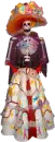 Catrina vestida de olanes