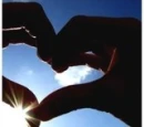 a heart on the sky