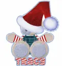 Xmas bear with Tracy name