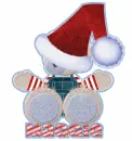 Xmas bear with Maggie name