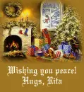 Fireside Greeting - Wishing you peace