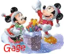Gage-Christmas Mickey & Minnie