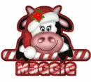 Cow with Maggie name