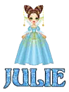 princess julie,blue
