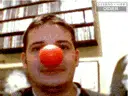 crazy dude with nose