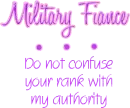 Military fiance