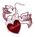 2 birds with heart