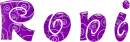 Roni purple swirl